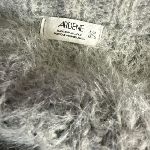 Arlene Knitted Short V neck Gray Chunky Cardigan Sweater - Picture 15 of 15